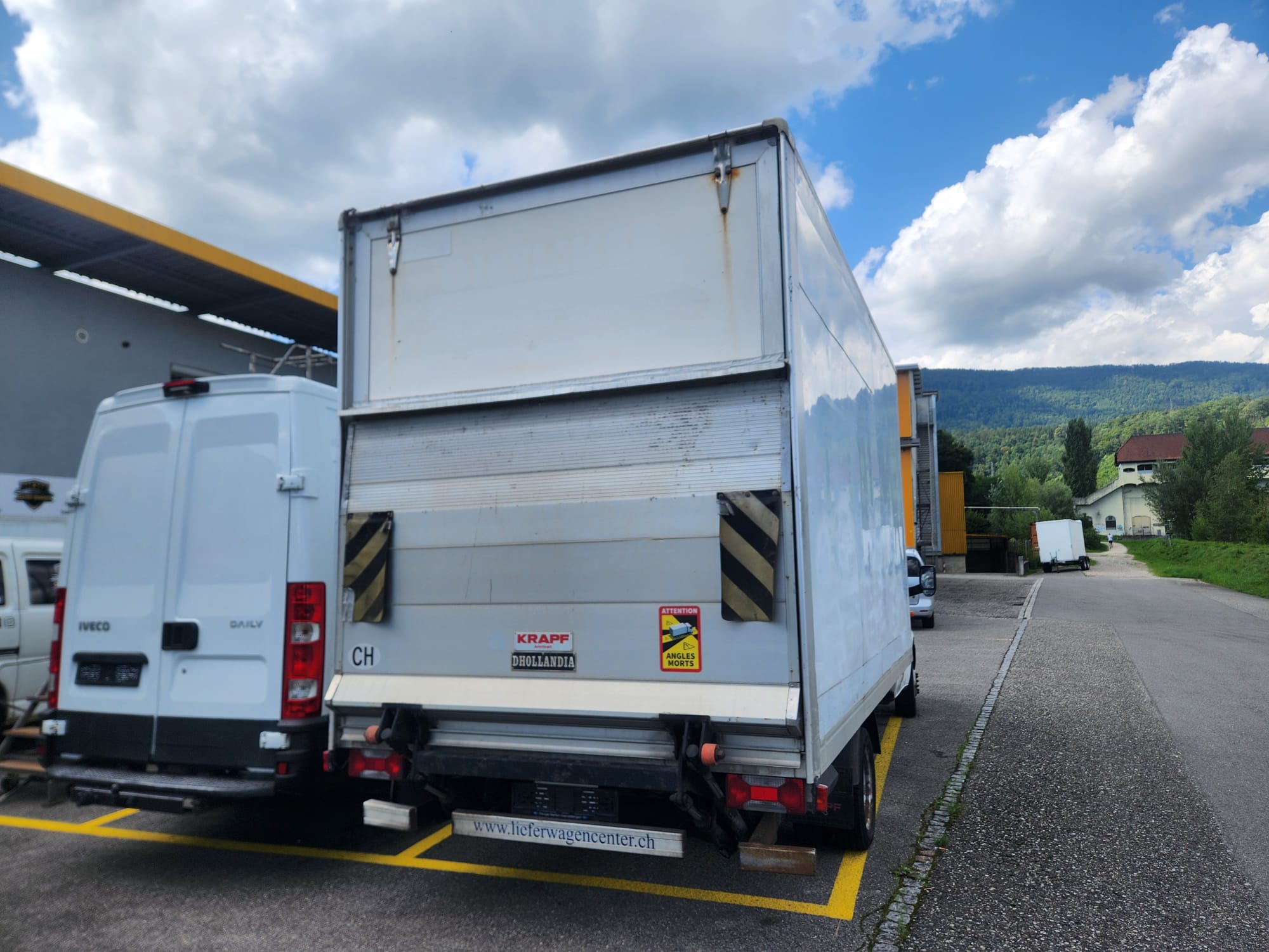 Fleet of rental vans